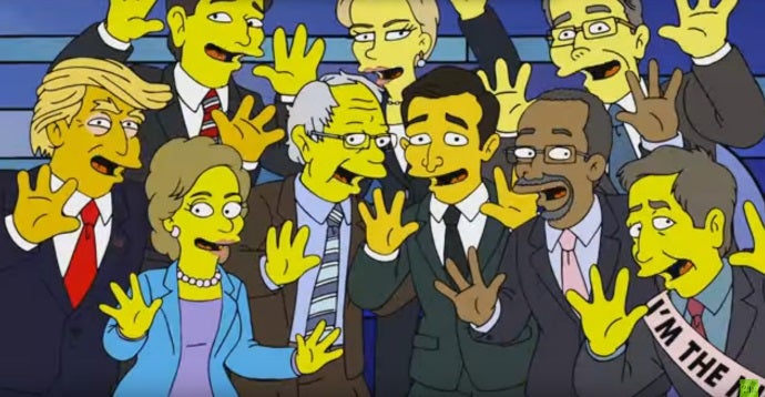 Los Simpson se mofan de las elecciones americanas