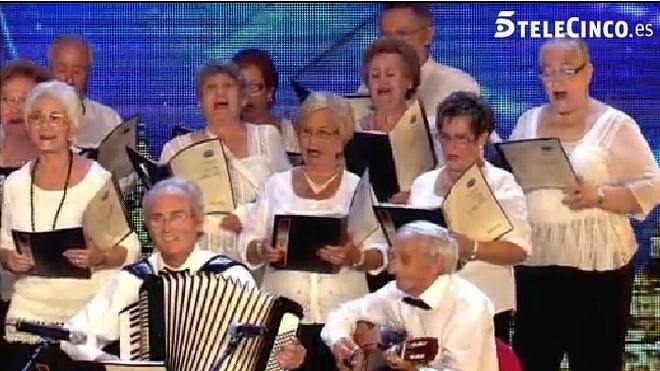 El coro de jubilados de Dénia deja boquiabierto al jurado de 'Got Talent'