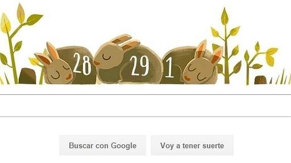 Año bisiesto 2016: Google dedica su doodle al inusual 29 de febrero