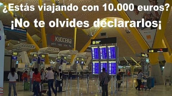 ¿Cuánto dinero puedo llevar encima para viajar?