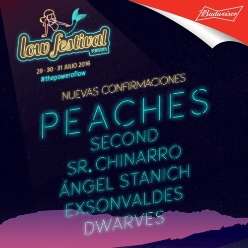 Peaches, Second y Sr. Chinarro se unen al cartel del Low Festival 2016