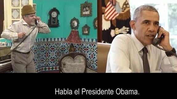 Barack Obama participa en un 'sketch' cómico con el humorista cubano Pánfilo