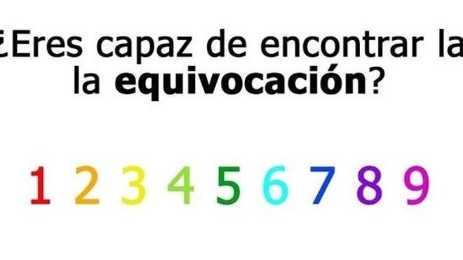 Reto viral: ¿Eres capaz de encontrar la equivocación?