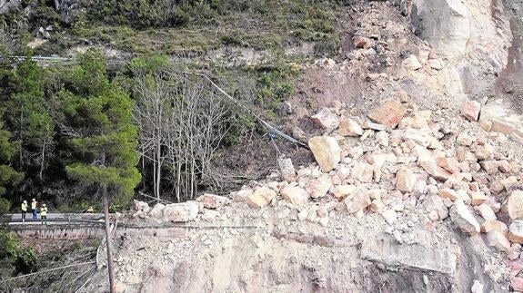 La Generalitat lleva dos décadas sin revisar el riesgo de desprendimientos en montañas