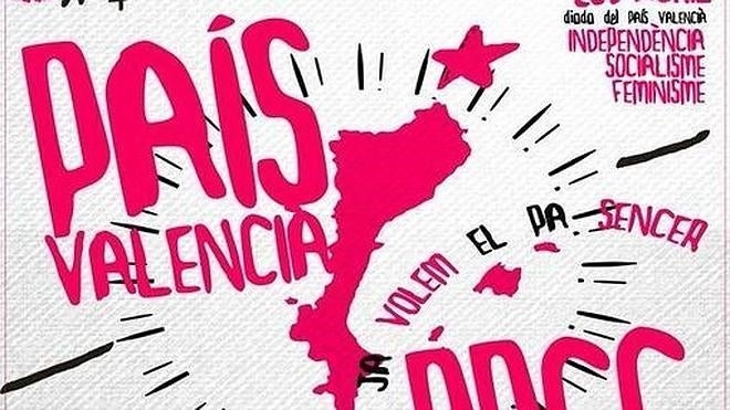 Independentistas catalanes fletan autobuses para una manifestación en Valencia el 23 de abril