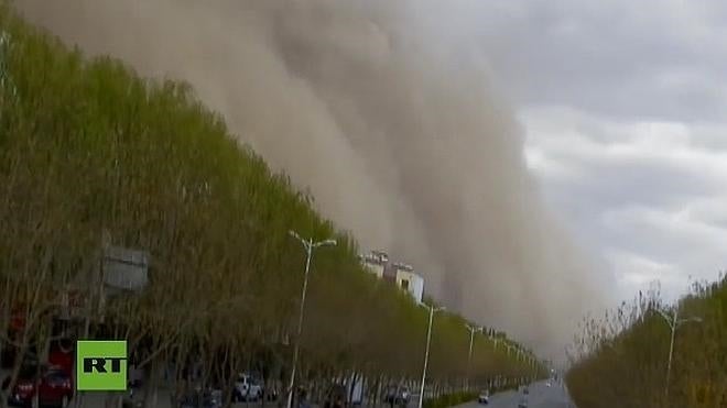 La tormenta de arena que golpea China