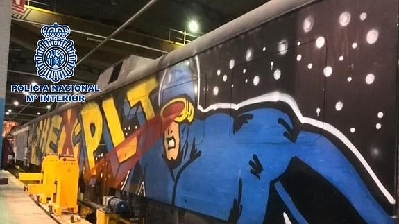 Detenidos 20 grafiteros por daños en trenes valorados en casi dos millones