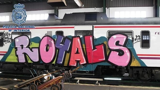 Detenidos 20 grafiteros por daños en trenes valorados en casi dos millones