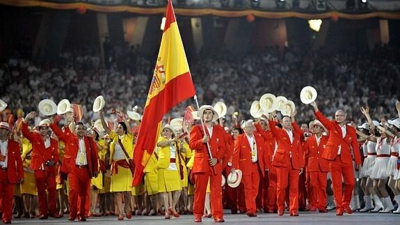 Los abanderados españoles en los Juegos Olímpicos desde 1920 a 2016
