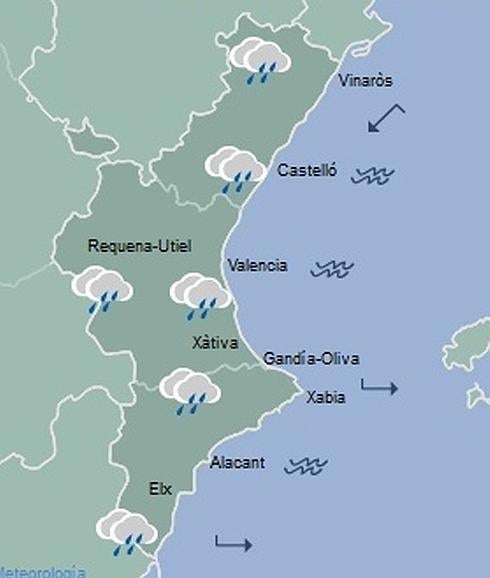 Previsión del tiempo para hoy: Las lluvias remitirán por la tarde pero volverán mañana