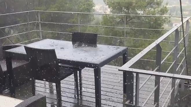 Granizo en La Ribera