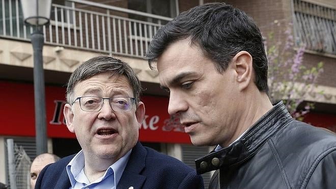 Puig planta cara a Ferraz y presenta una lista de 141 alcaldes que respaldan el acuerdo con Podemos en el Senado