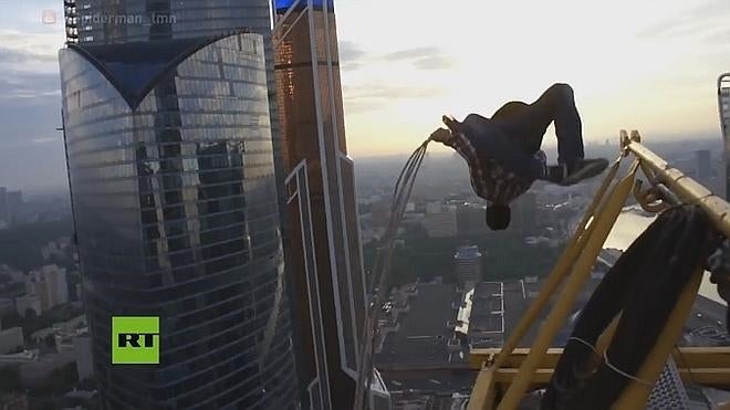 El salto de Spiderman en la vida real