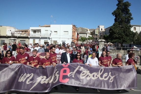 Puig afirma en Ondara que «el valenciano debe ser la lengua vehicular en las escuelas»