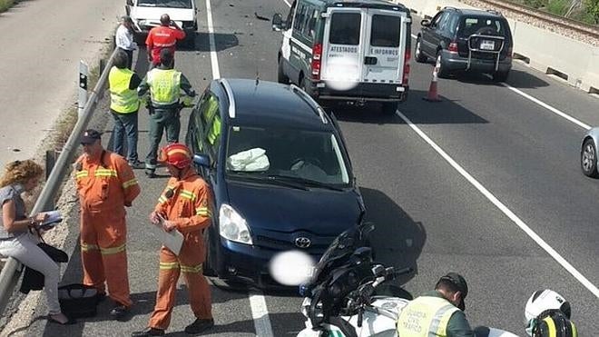 Accidente múltiple en Cullera