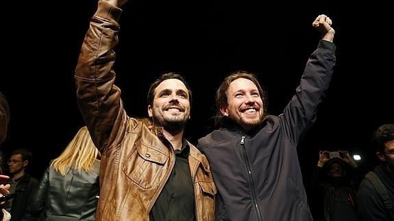 Pablo Iglesias y Alberto Garzón compartirán un mítin en la Comunitat