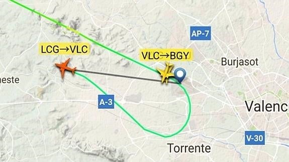 Un avión retrasa su aterrizaje en Valencia por la presencia de un intruso en la pista