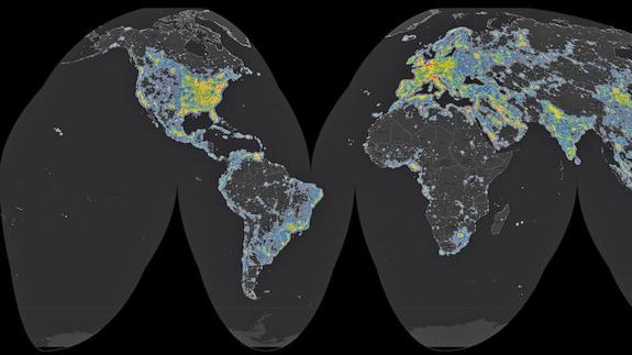 Un tercio de la humanidad no ve la Vía Láctea por la contaminación lumínica