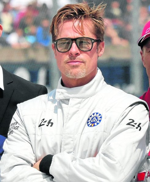 Brad Pitt para el tráfico en Le Mans