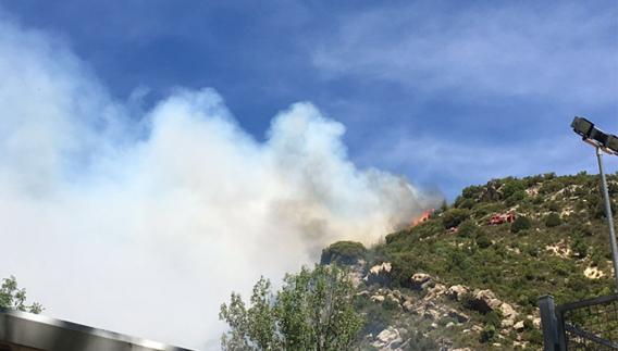 Controlado el incendio forestal de Vallanca