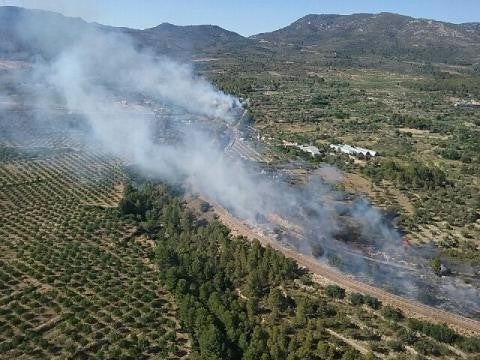 Controlados los incendios de Caudiel y Sellent