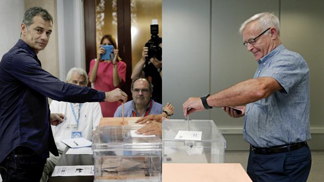 Ribó y Cantó, de los primeros en votar