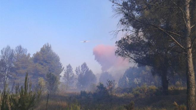 Declarado un incendio forestal en Benafer