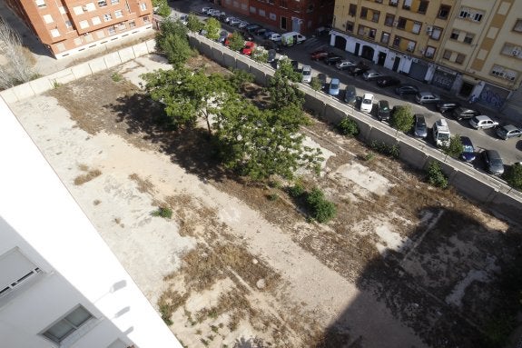 La cara más degradada del Parque Central