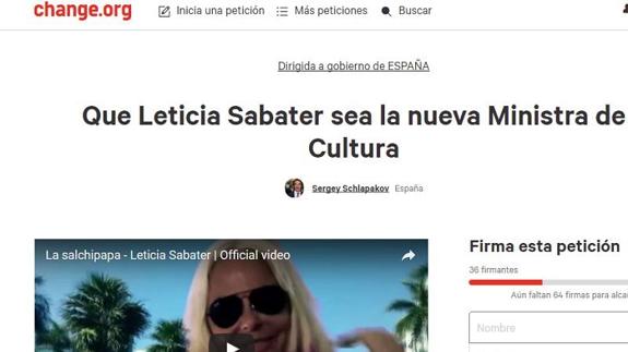 Leticia Sabater propuesta como ministra de Cultura