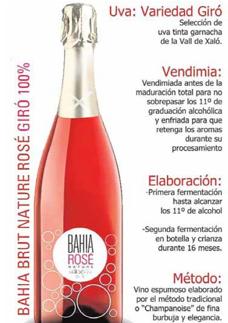 ‘Bahía Rosé’, el espumoso de uva Giró 100%