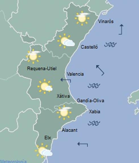 El tiempo en Valencia, Alicante y Castellón: Vienen nubes y suben las temperaturas