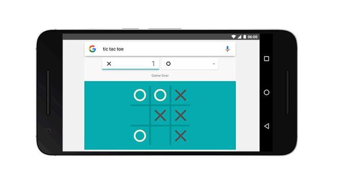 Juega al solitario y al Tres en raya desde Google
