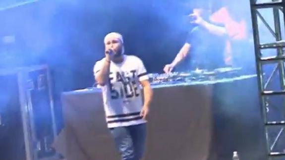 Kiko Rivera lo da todo en las fiestas de Alcorcón