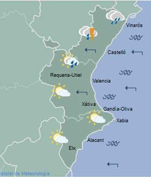 El tiempo en la Comunitat: Día de fuertes tormentas