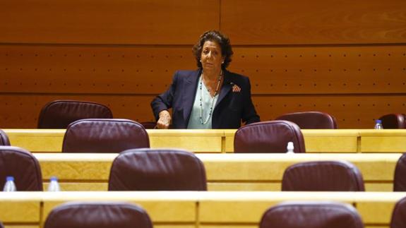 Rita Barberá vota junto al PP rechazar la eliminación de los aforamientos