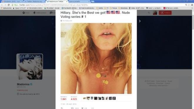 Madonna se desnuda