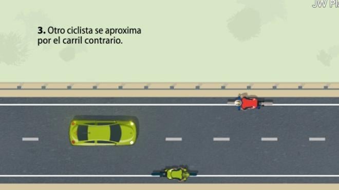 Cómo adelantar correctamente a un ciclista