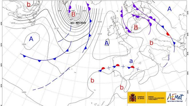 Previsión del tiempo de hoy miércoles | Alicante, en alerta por tormentas