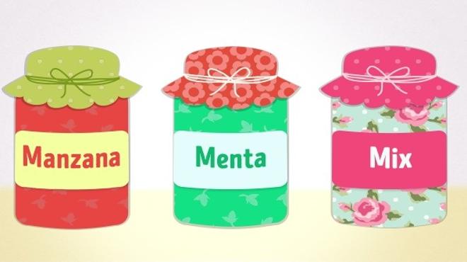 Estos tarros tienen las etiquetas cambiadas, ¿cuál es el contenido de cada uno?