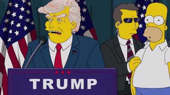 Los Simpson ya predijeron hace 16 años que Trump sería presidente de los Estados Unidos