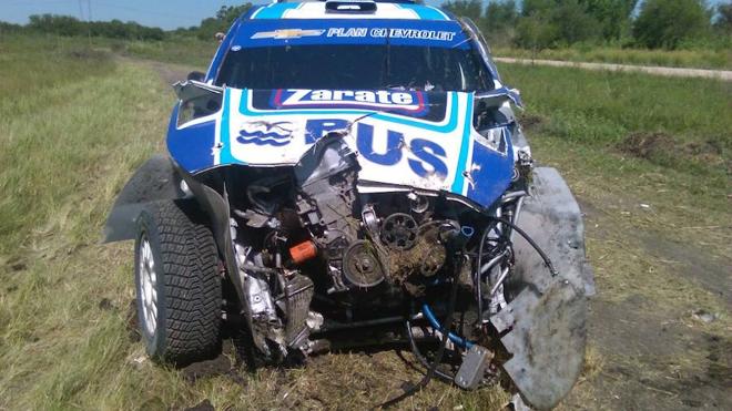 Espectacular accidente de Nalbandián en Entre Ríos