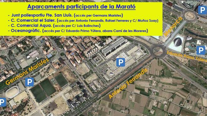 Dónde aparcar gratis en el Maratón de Valencia 2016. Zonas de aparcamiento y cómo llegar