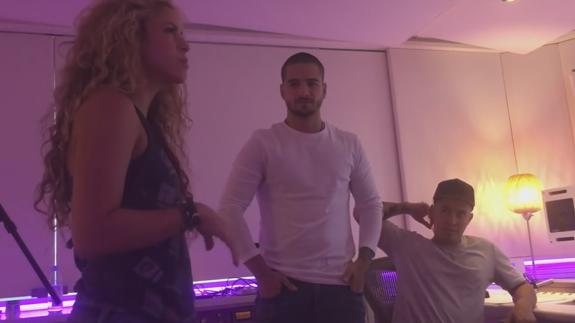 Así grabaron Shakira y Maluma su último éxito, 'Chantaje'