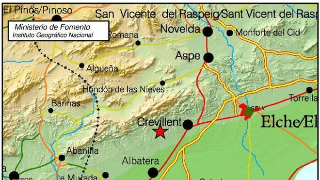 Un terremoto de 3 grados con epicentro en Hondón de las Nieves se deja sentir en el sur de la provincia de Alicante