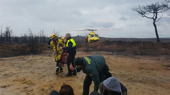Rescatan en helicóptero a un turista tras caer de un caballo en la Granadella de Xàbia