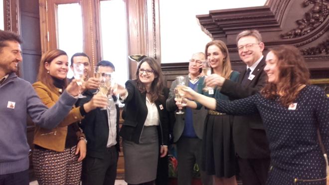 Fallas, Patrimonio de la Humanidad | Brindis en el Ayuntamiento de Valencia