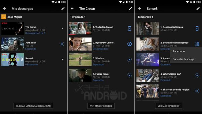 Netflix ya permite descargar las series y películas para verlas más tarde