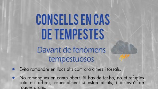 ¿Qué hacer en caso de tempestad?