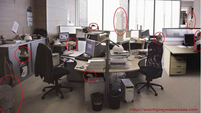 Solución | Encuentra a los 10 trabajadores que se esconden en esta oficina