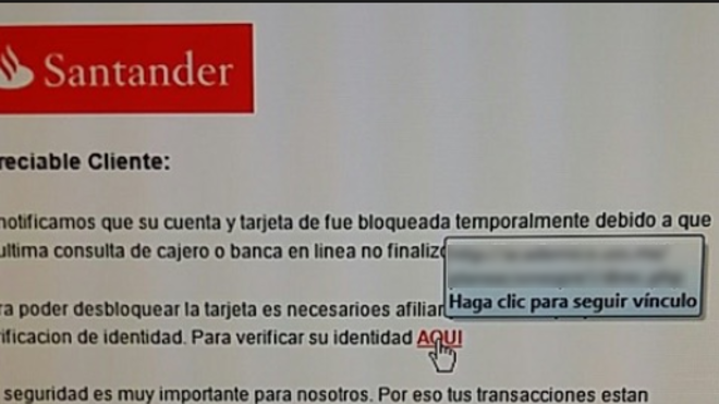 Cuidado con el fraude de los e-mails que suplantan al Banco Santander